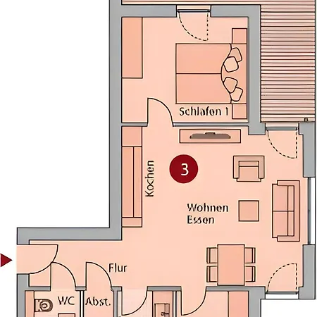 Residenz Am We 03 شقة *